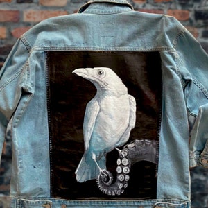 Handbemalte Jeansjacke