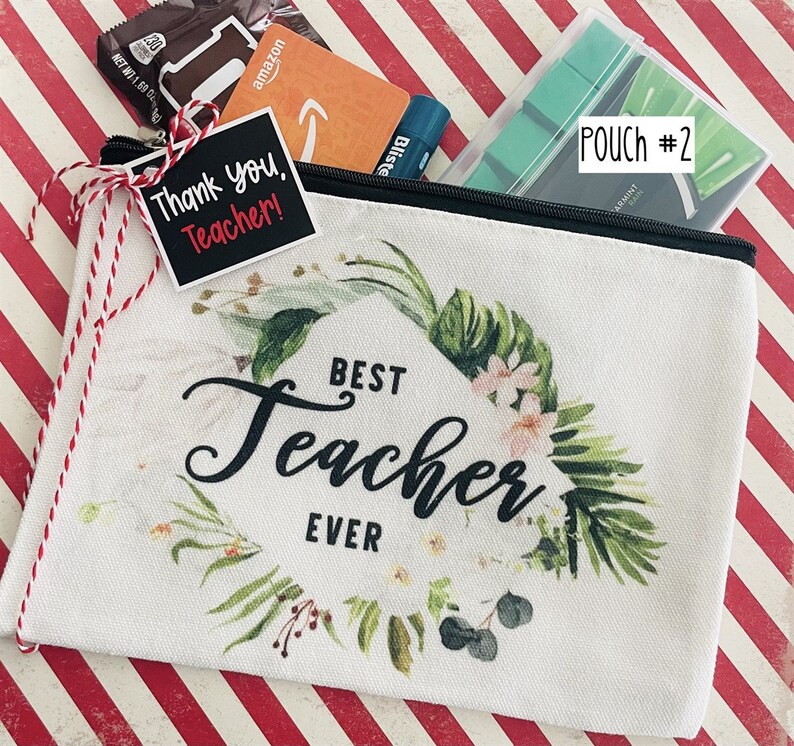Teacher Thank You Pouch-teacher Gift Bag-teacher Appreciation - Etsy