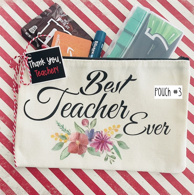 Teacher Thank You Pouch-teacher Gift Bag-teacher Appreciation - Etsy