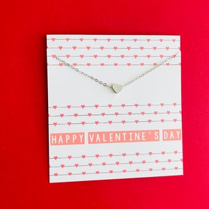 Fijne Valentijnsdag Hartketting & Kaart, Valentijnsdagcadeau, Klaar om Valentijnsdag cadeau te doen, Valentijnsdagcadeau 2024