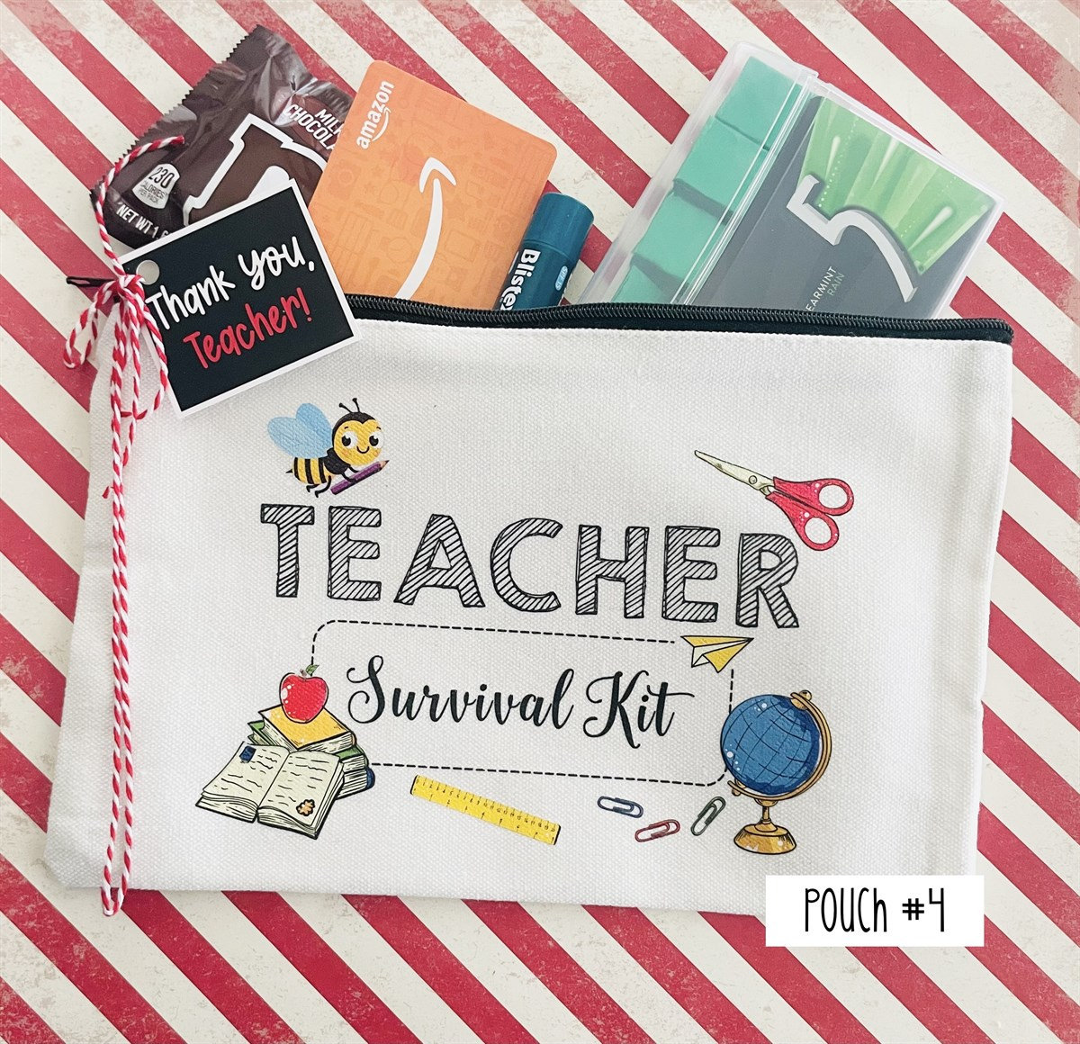 Teacher Thank You Pouch-teacher Gift Bag-teacher Appreciation - Etsy