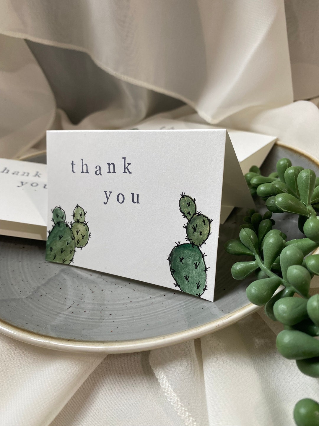 Small, Hand Painted thank You Cards Etsy