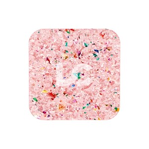 Goddess Glitter Acrylic | 4mm Cast | Pink Tinted Clear Chunky Foil Glitter Acrylic | Multicoloured Foil Flakes | CO2 Laser Engraving Cutting