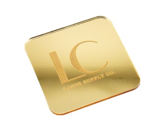 Mirrored Gold Extruded Acrylic | 3mm Gold Mirror | CO2 Laser Engraving & Cutting