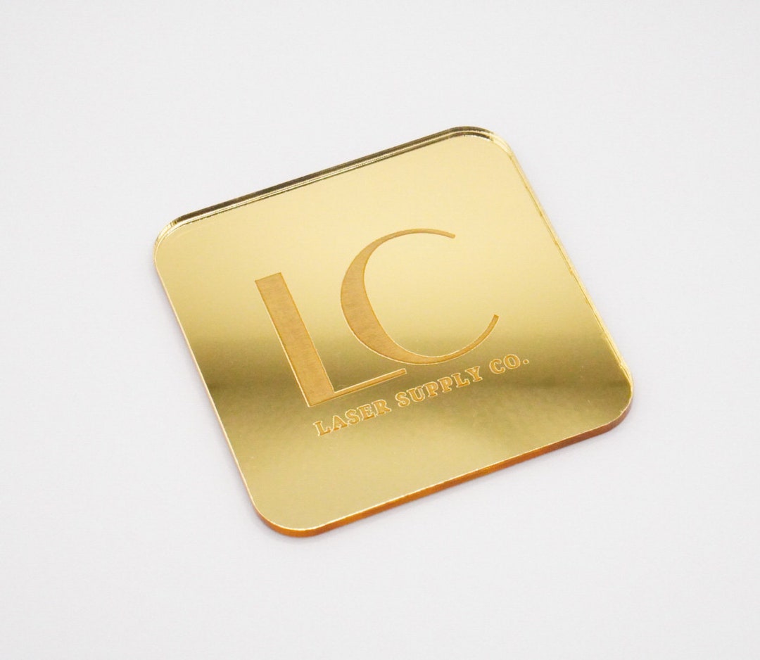 Mirrored Gold Acrylic Sheet Gold Blank Acrylic Sheet Etsy