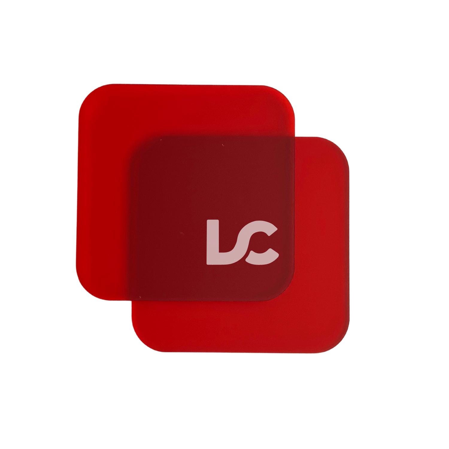 Frosted Red Acrylic | 3mm Cast | Bright Red Frosted Acrylic | Holiday Red Frosted Acrylic | Red Frosted Acrylic | Laser Engraving & Cutting