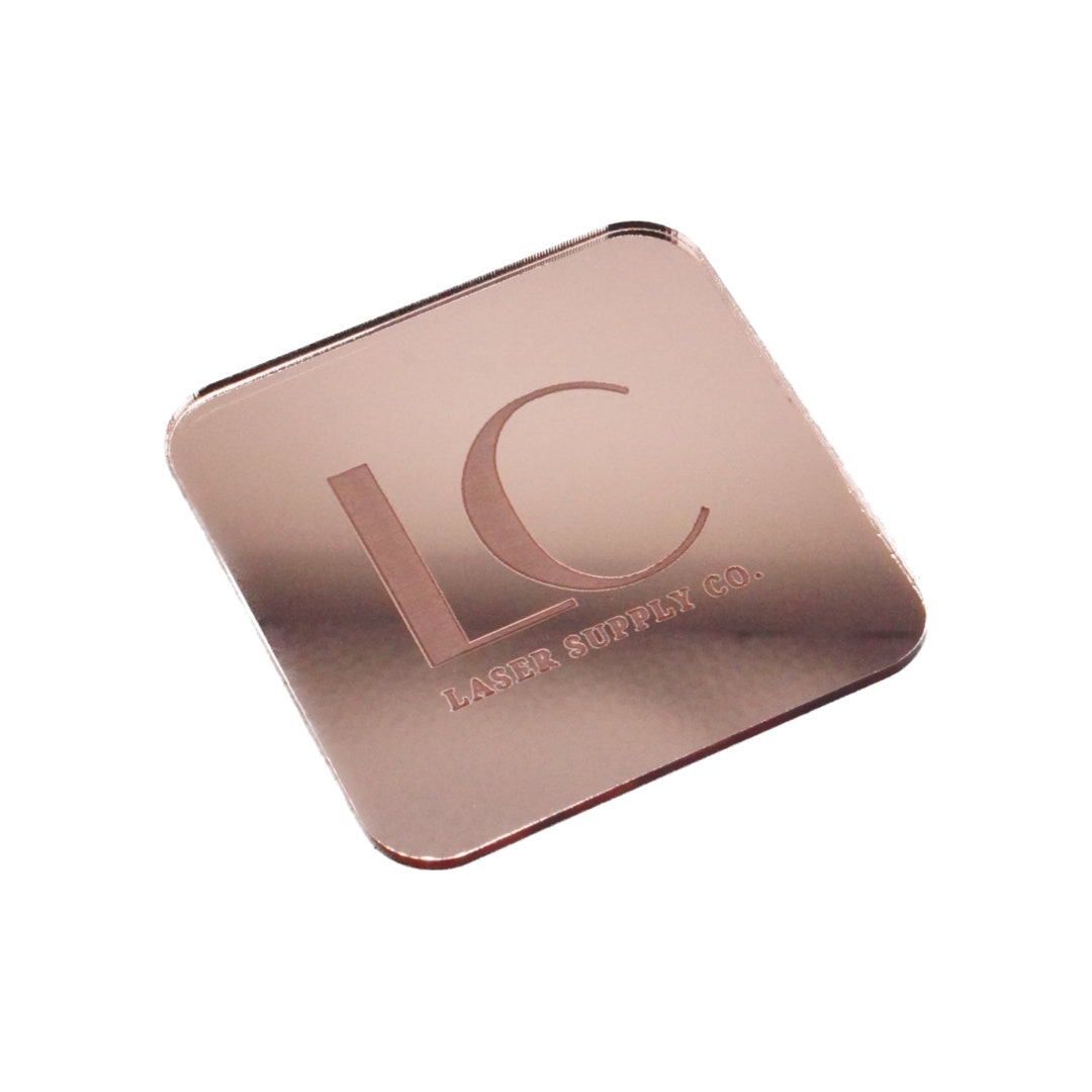 Mirrored Rose Gold Acrylic Sheet Blank Acrylic Sheet Acrylic for Laser Engraving Laser Cutting