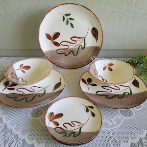 Vintage Blue Ridge Pottery pieces in the Fairmont Pattern on Skyline blank-hard to find pattern!