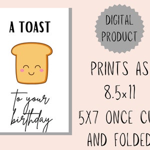 Birthday card I Pun birthday card I Funny birthday card I bday card I Printable birthday card I Downloadable card