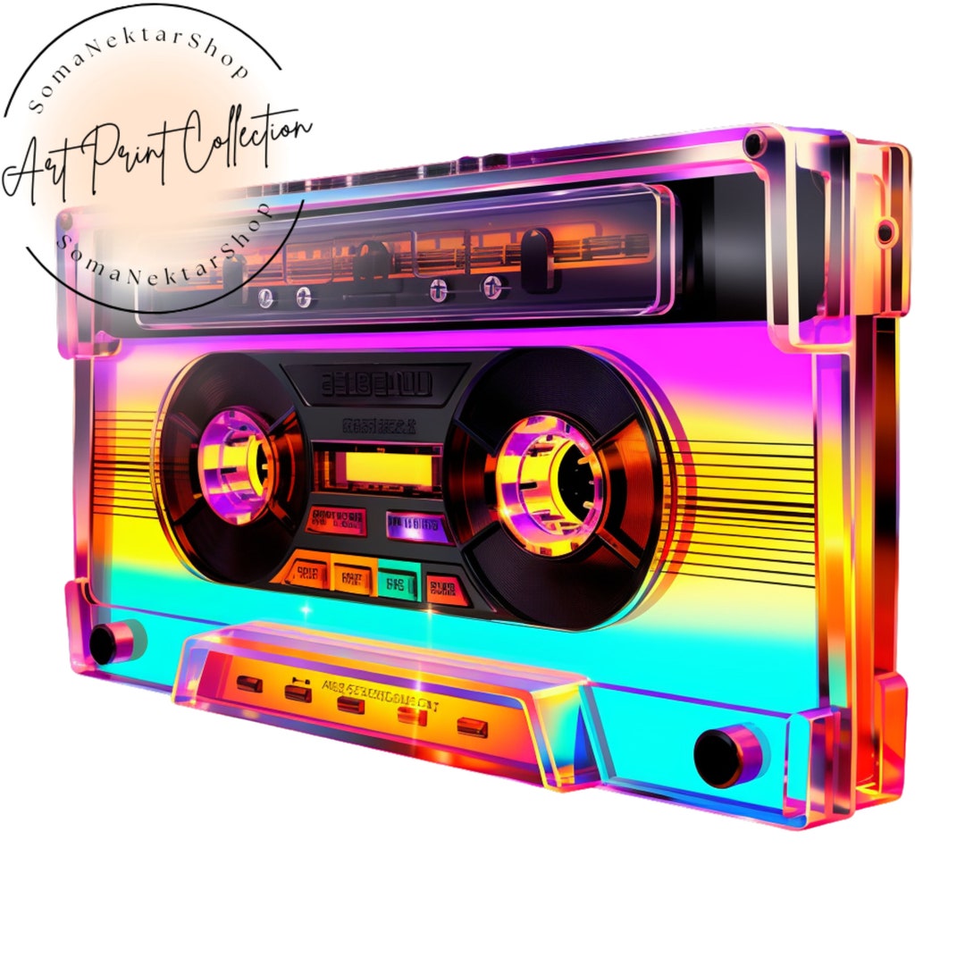 Cassette Tape PNG 80s Clipart High Resolution Image - Etsy