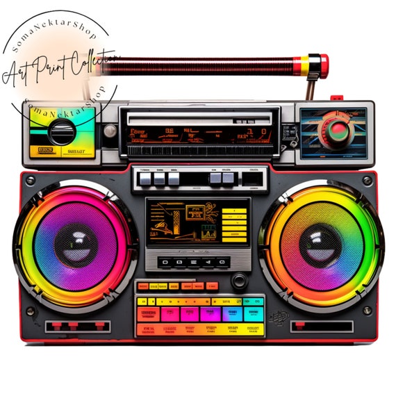 Retro Boombox Clipart