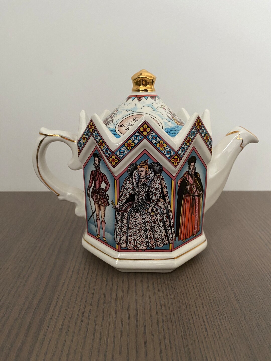 Sadler Collectable Teapot, Fighting the Spanish Armada 1588, Novelty