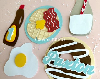 Breakfast Centerpieces | Brunch Cake Decor | Brunch Party Decor | Toddler Breakfast Party | Breakfast Bar Decorations | Food Party Decor