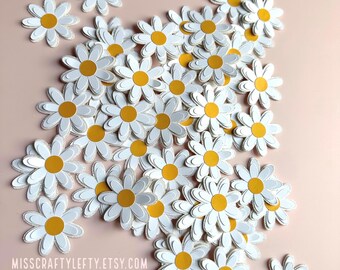 Daisy Party Confetti Multilayered Table Decorations