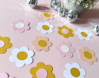 2" Daisy Confetti | Daisy Party Decorations | Groovy Daisy | Single Layer Daisy Confetti | Birthday Party Celebration