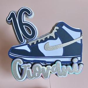 Sneaker Cake Topper | Teen Cake Topper | Sneaker Party Decorations