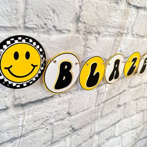 One Cool Dude Banner | Checkered Party Decorations | Rad Garland | One Happy Dude Decorations
