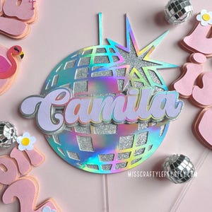 Discokula tårtdekoration