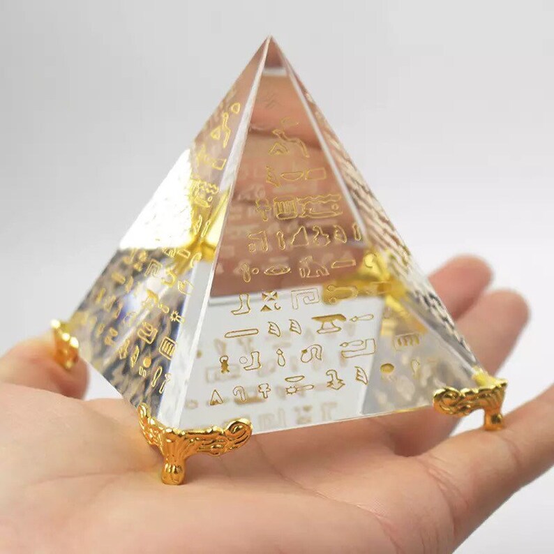 Ancient Egyptian Hieroglyphics Pyramid Paperweight Ancient Egypt Gift ...