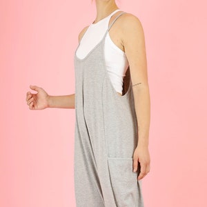 Women's Ribbed Wide Halter Neck Detail Wide Leg Baggy fit Work Jumpsuit for Everyday Exercise Activity Workout Outdoor