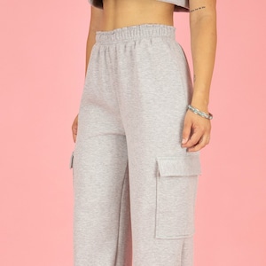 Black Soft Cozy Sweat Pants main image 0