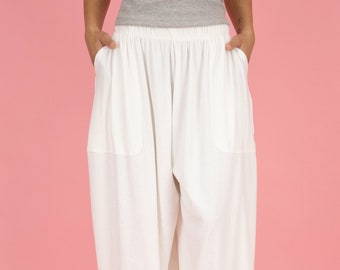 Pantalon confortable surdimensionné à coupe ample côtelée pour l'exercice physique quotidien Vêtements de détente d'extérieur
