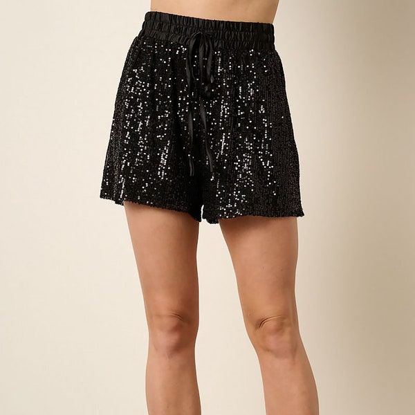 Sequin Shorts, High Waisted Shorts, Summer Fashion Casual Shorts, Women's Clothing Stylish Bottoms