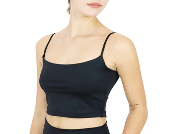 Active Slim Fit Camisole Tank Top for Women’s Basic Sleeveless Cami Crop Tops for Undershirt Everyday Exercise School Yoga and Workout