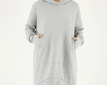 open lace back dress OVERSIZED HOODIE DRESS  The Cloudies