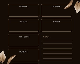 Simple Weekly Planner