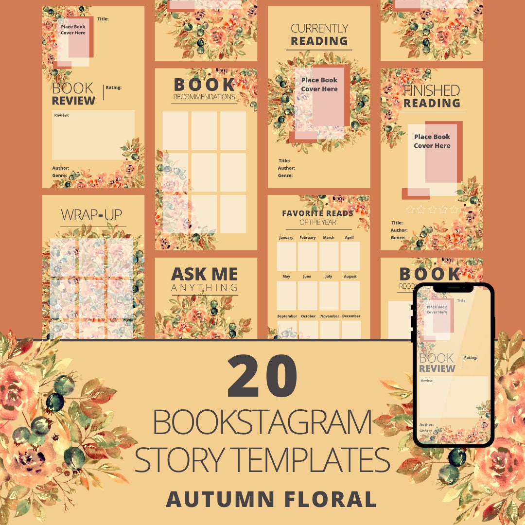 Autumn Bookstagram Templates