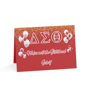 Cartes de voeux de bienvenue Delta Sigma Theta, cadeaux de bienvenue, messages d'amitié, invitations à des fêtes et célébrations