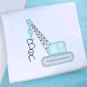 Crane Construction Sketch Machine Embroidery Design