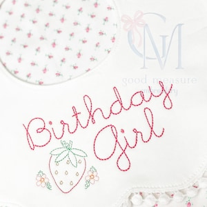 Strawberry Mini Vintage Stitch with Flowers Machine Embroidery Design