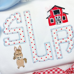 Mini Fill Barnyard Baby Horse Embroidery Design
