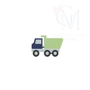 Mini Fill Construction Dump Truck Machine Embroidery Design