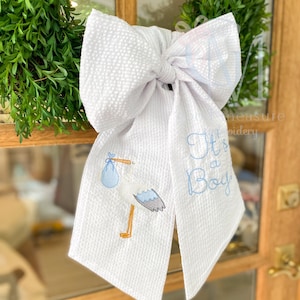 Stork and Baby Sketch Stitch Machine Embroidery Design