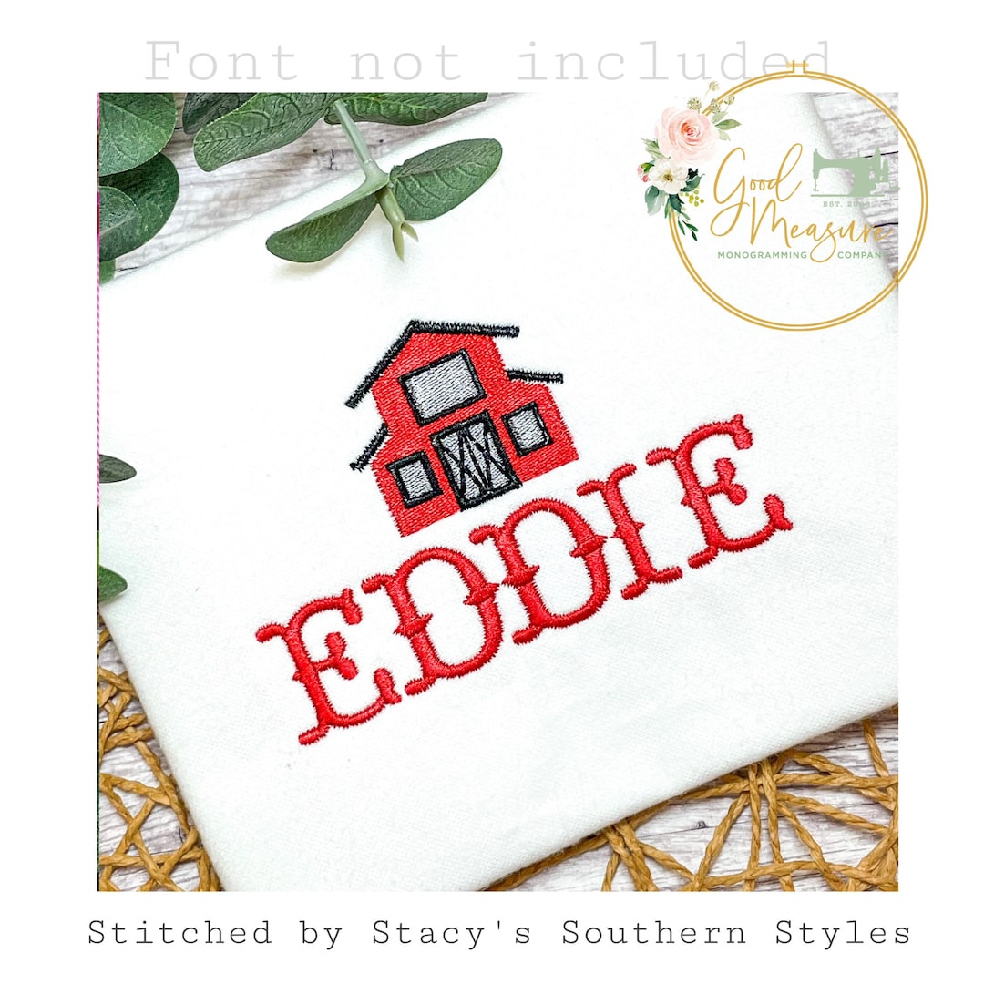Mini Fill Barnyard Barn Embroidery Design - Etsy