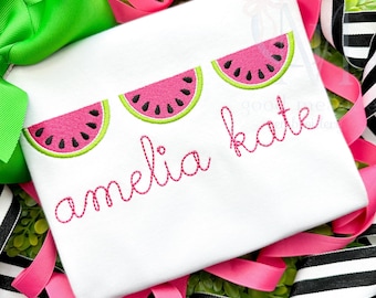 Watermelon fill trio Machine Embroidery Design