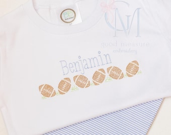Cross Stitch Footballs Machine Embroidery Design
