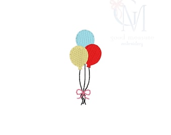 Pacote de balão de aniversário mini design de bordado à máquina