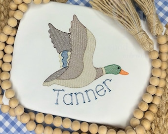 Sketch Mallard Machine Embroidery Design