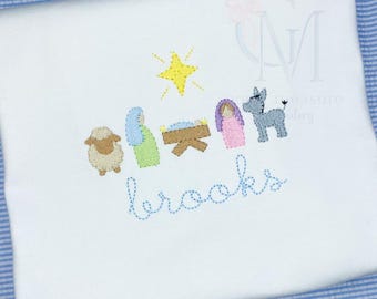 Nativity Scene Machine Embroidery Design