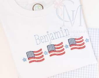 Cross Stitch Waving Flags Patriotic Machine Embroidery Design
