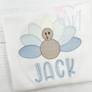 Thanksgiving turkey sketch Machine Embroidery Design