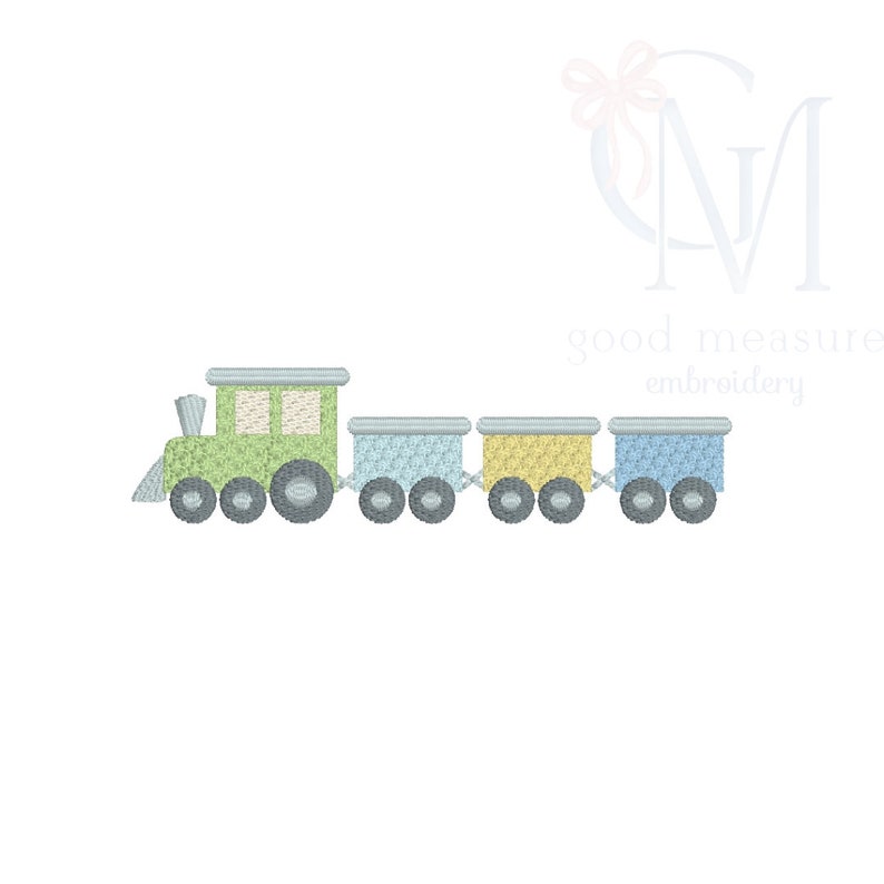 French Knot Baby Train Machine Embroidery Design - Etsy