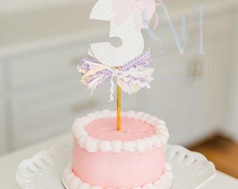 In the Hoop Bean Stitch Girly Applique Numbers Birthday Cake Topper Machine Embroidery Design