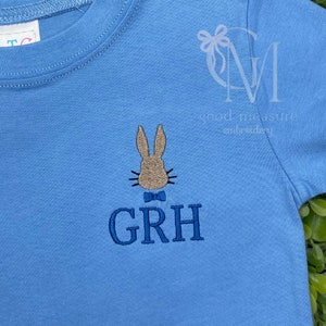 Mini Fill Easter Bunny Boy Machine Embroidery Design