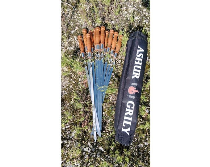Stainless steel skewers ASHUR-10 pcs