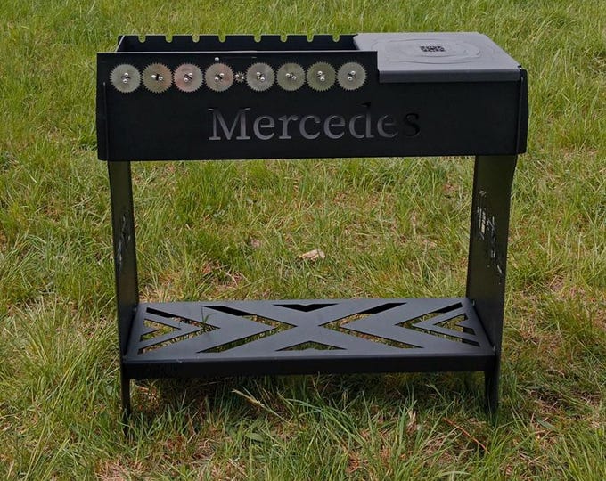 Grill-ASHUR RS-Mercedes logo-Grill with automatic skewer rotation-a grill with your logo